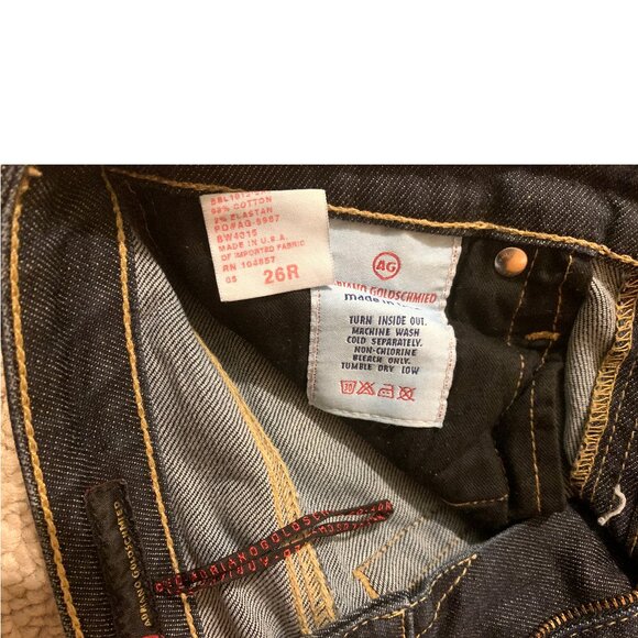 AG Adriano Goldschmied The Angel Bootcut Dark Wash Women's Denim Jeans Size 26R - Picture 10 of 11